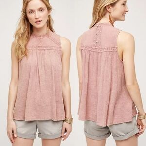 Anthropologie Eri +Ali Sweetbriar Tank in Dusty Rose Size Medium